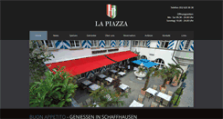 Desktop Screenshot of lapiazza-restaurant.ch