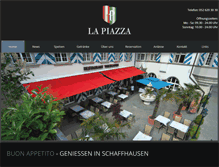Tablet Screenshot of lapiazza-restaurant.ch