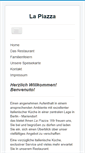 Mobile Screenshot of lapiazza-restaurant.de
